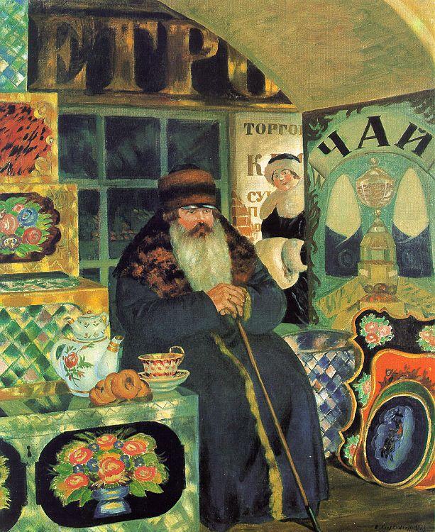 Boris Kustodiev Merchant Chest Maker oil painting image